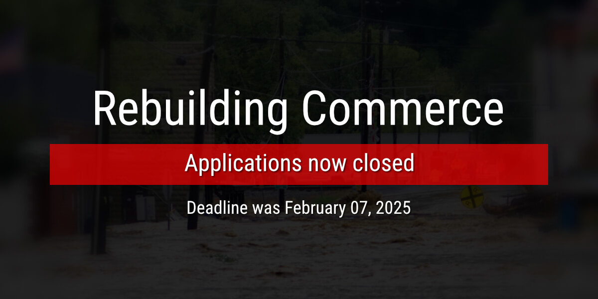 Rebuilding Commerce (Now Closed)